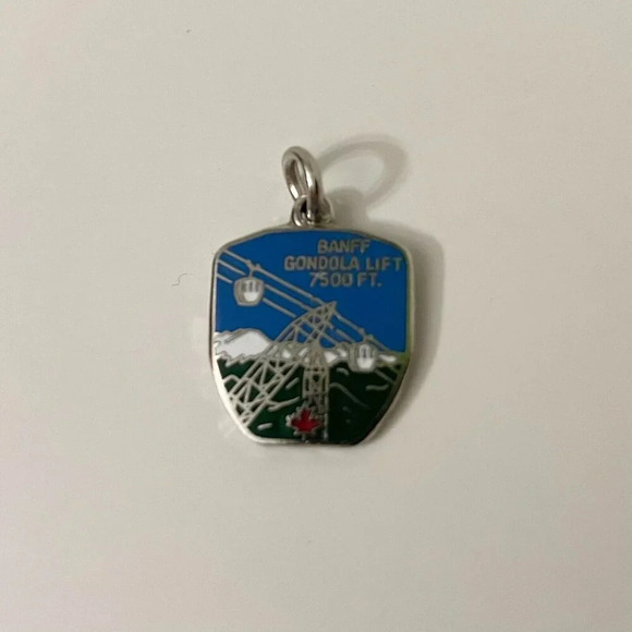 Vintage  Banff Gondola Lift Charm Pendant - Picture 1 of 8